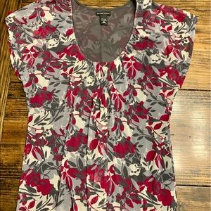 NY&C Pretty Maroon/Charcoal Ladies Top (XL)